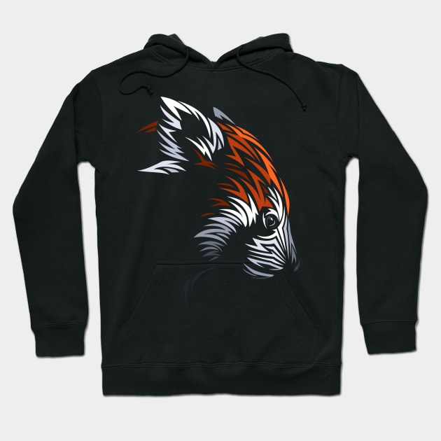 Tribal Red Panda Hoodie by albertocubatas